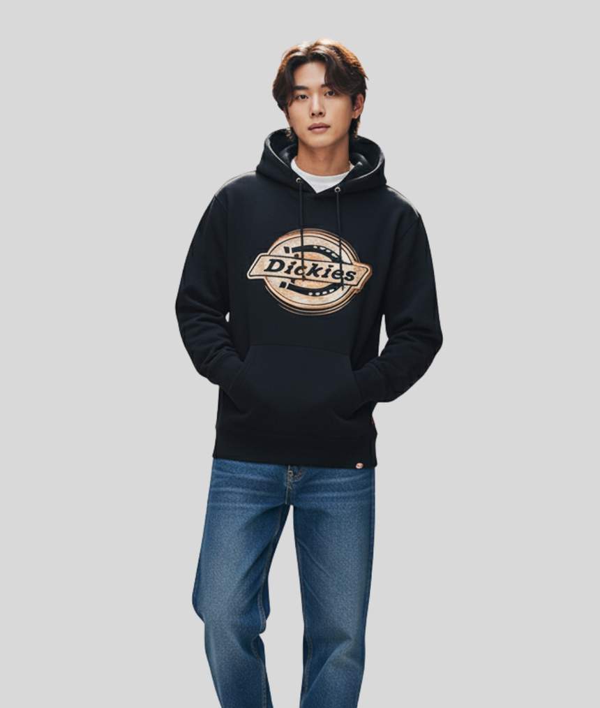 Fleece Print Graphic Hoodie