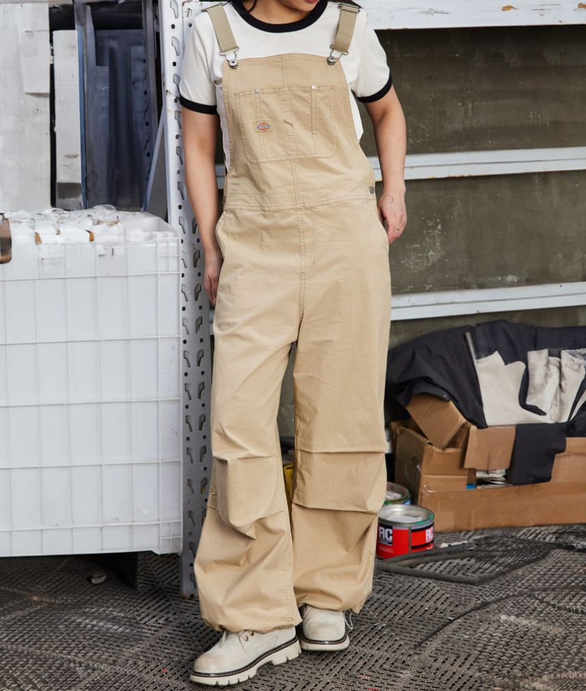 Women's Overall Coverall Woven Bib